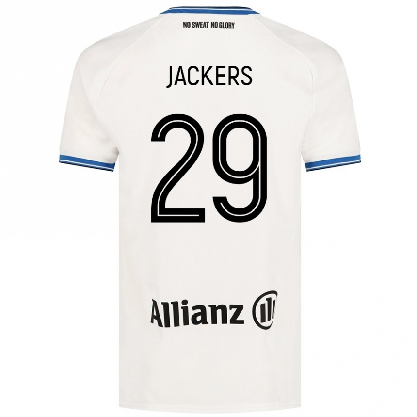 Kids Football Nordin Jackers #29 White Away Jersey 2024/25 T-Shirt Nz