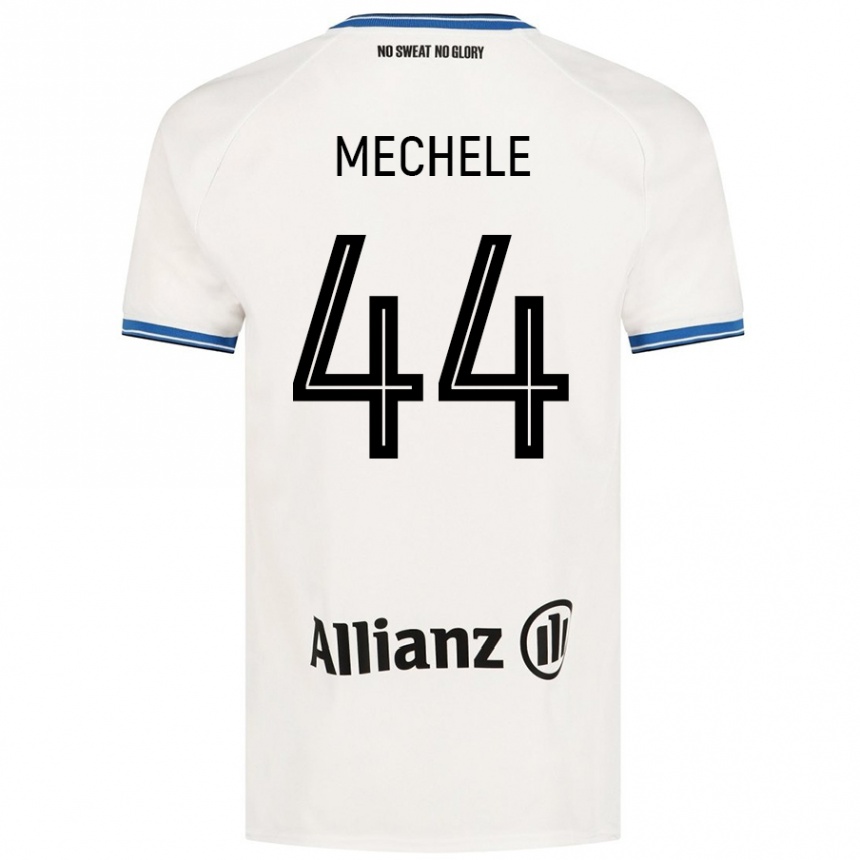 Kids Football Brandon Mechele #44 White Away Jersey 2024/25 T-Shirt Nz