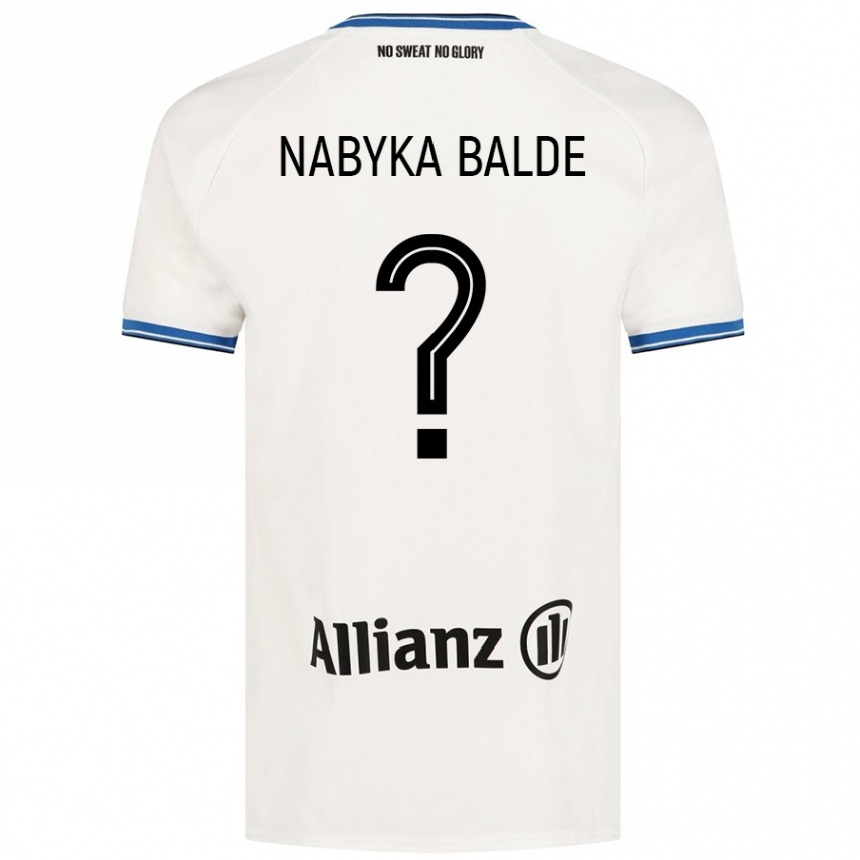 Kids Football Mamadou Nabyka Balde #0 White Away Jersey 2024/25 T-Shirt Nz