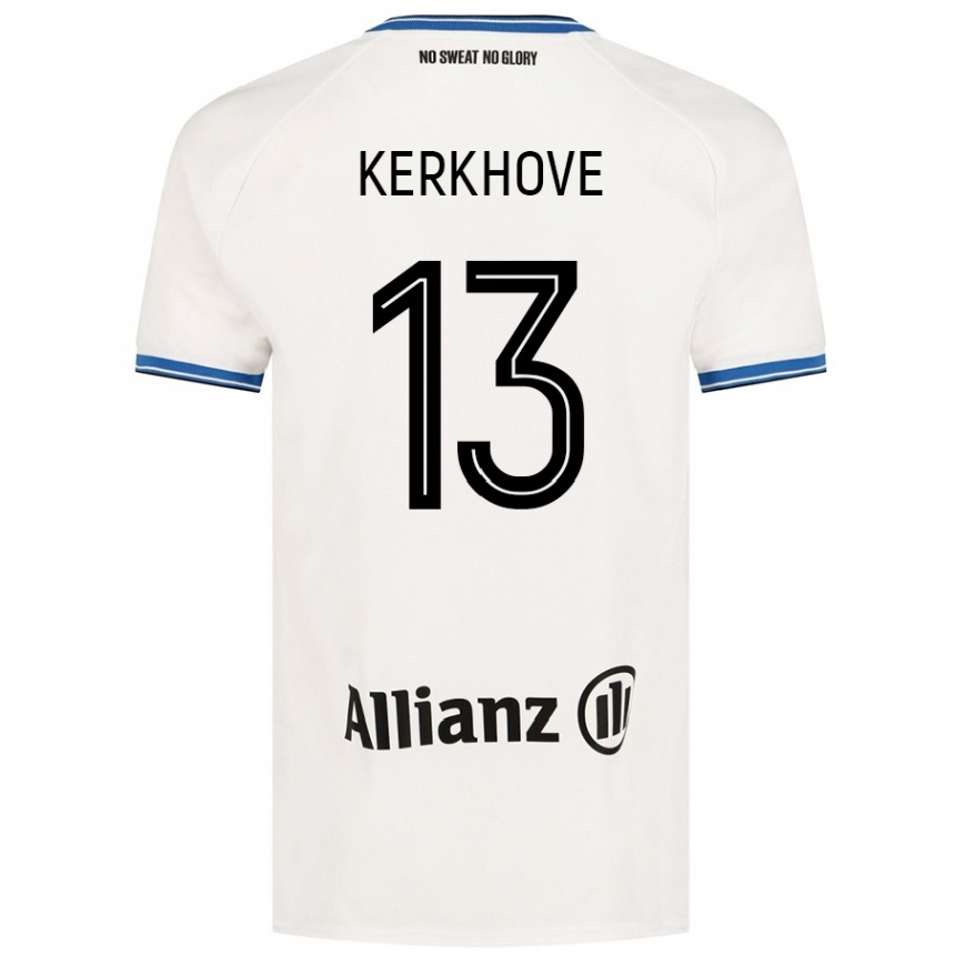 Kids Football Angel Kerkhove #13 White Away Jersey 2024/25 T-Shirt Nz