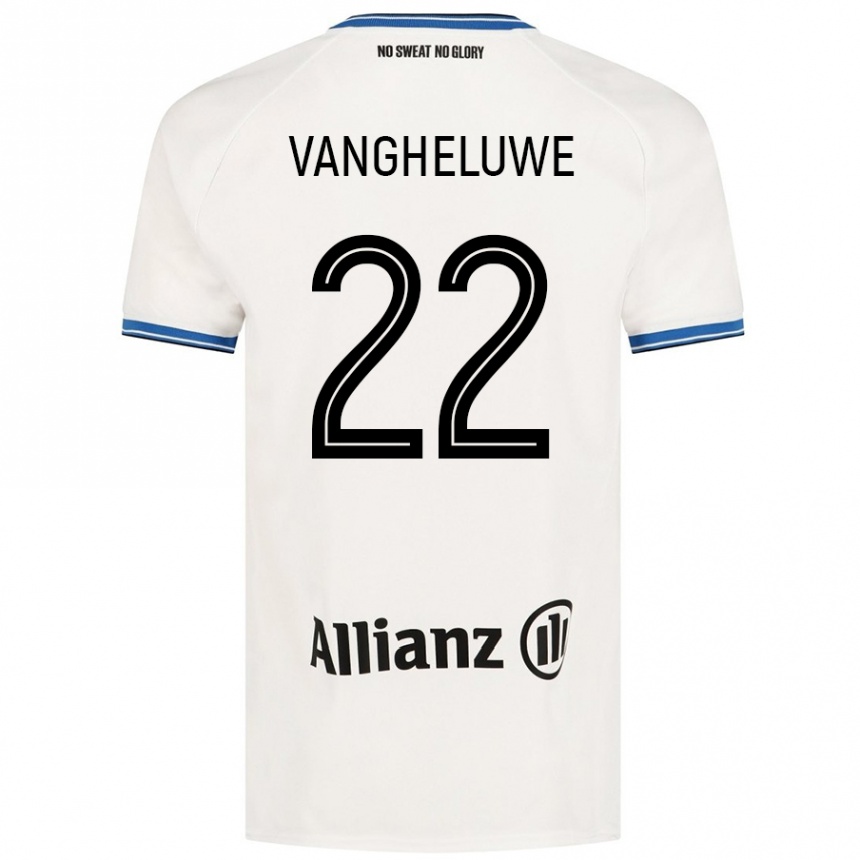 Kids Football Jody Vangheluwe #22 White Away Jersey 2024/25 T-Shirt Nz