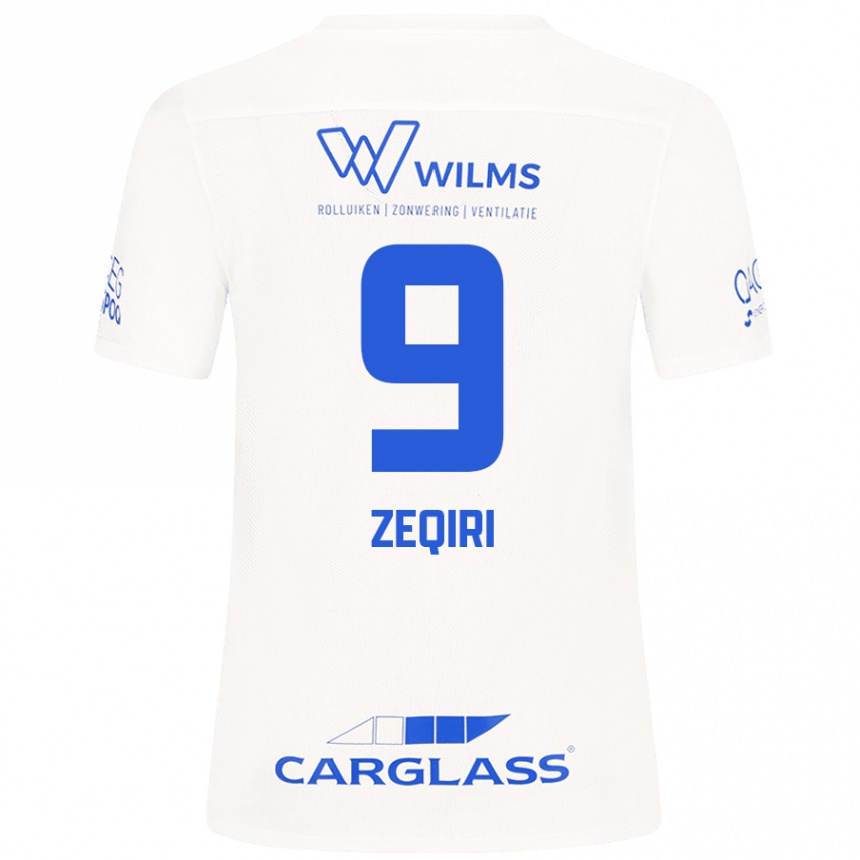 Kids Football Andi Zeqiri #9 White Away Jersey 2024/25 T-Shirt Nz