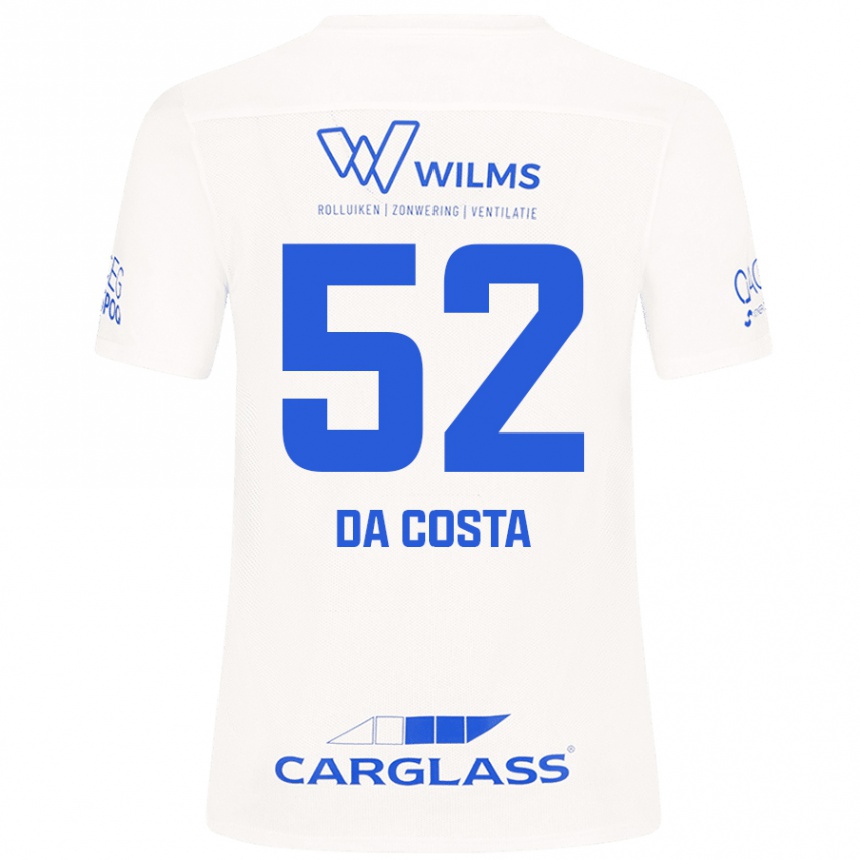 Kids Football Wilson Da Costa #52 White Away Jersey 2024/25 T-Shirt Nz