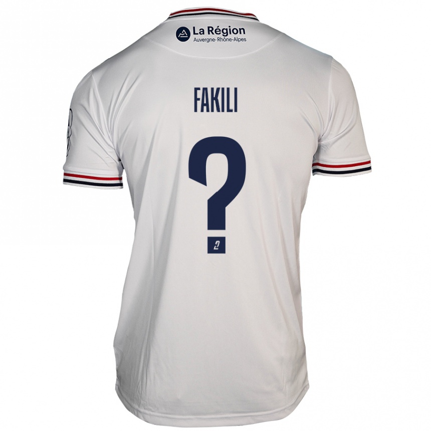 Kids Football Ilhan Fakili #0 White Away Jersey 2024/25 T-Shirt Nz