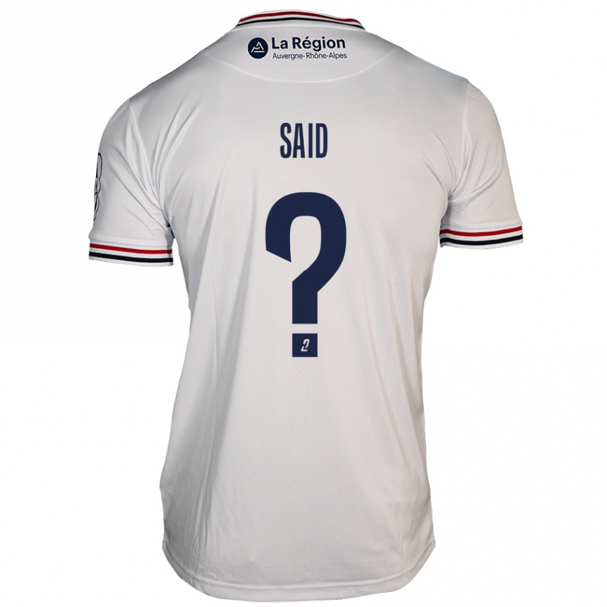 Kids Football Amine Saïd #0 White Away Jersey 2024/25 T-Shirt Nz