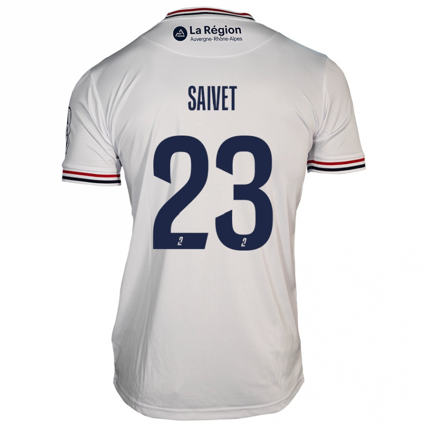 Kids Football Henri Saivet #23 White Away Jersey 2024/25 T-Shirt Nz