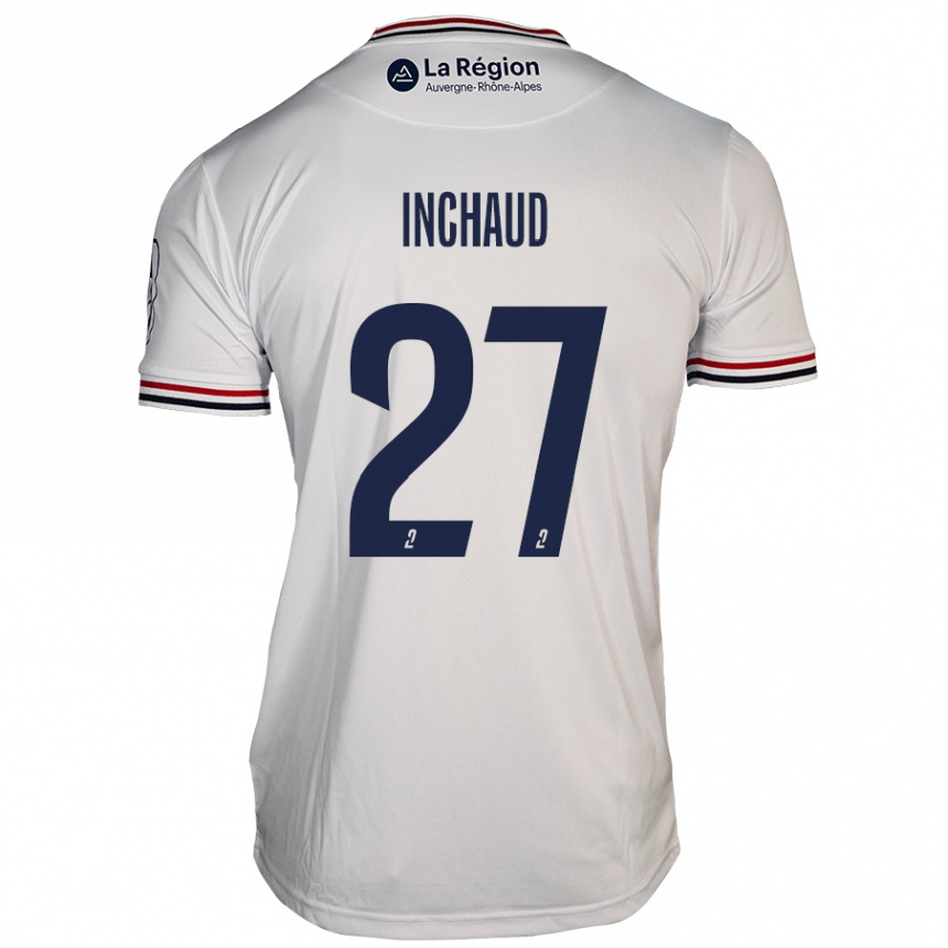 Kids Football Marks Inchaud #27 White Away Jersey 2024/25 T-Shirt Nz