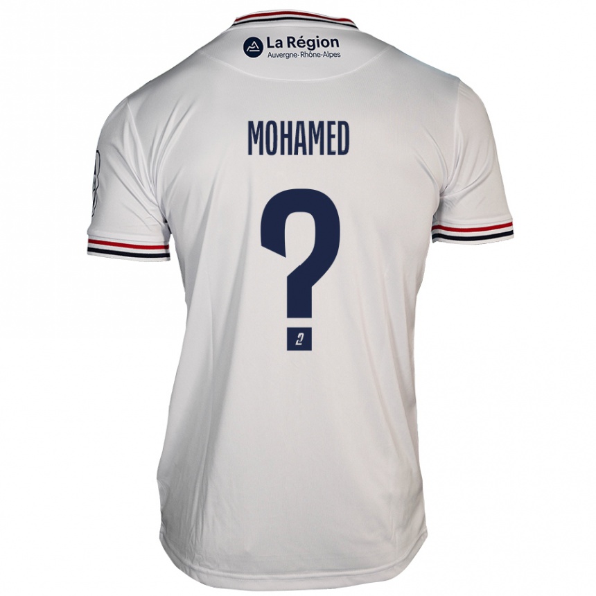 Kids Football Yassine Mohamed #0 White Away Jersey 2024/25 T-Shirt Nz