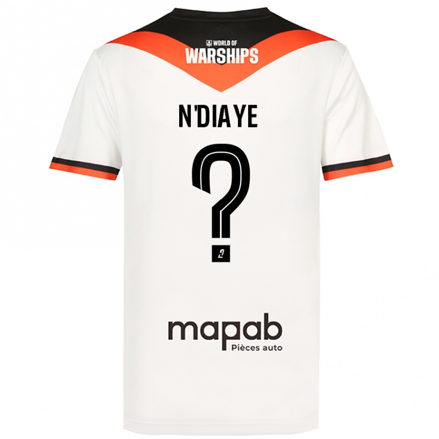 Kids Football Bassirou N'diaye #0 White Away Jersey 2024/25 T-Shirt Nz