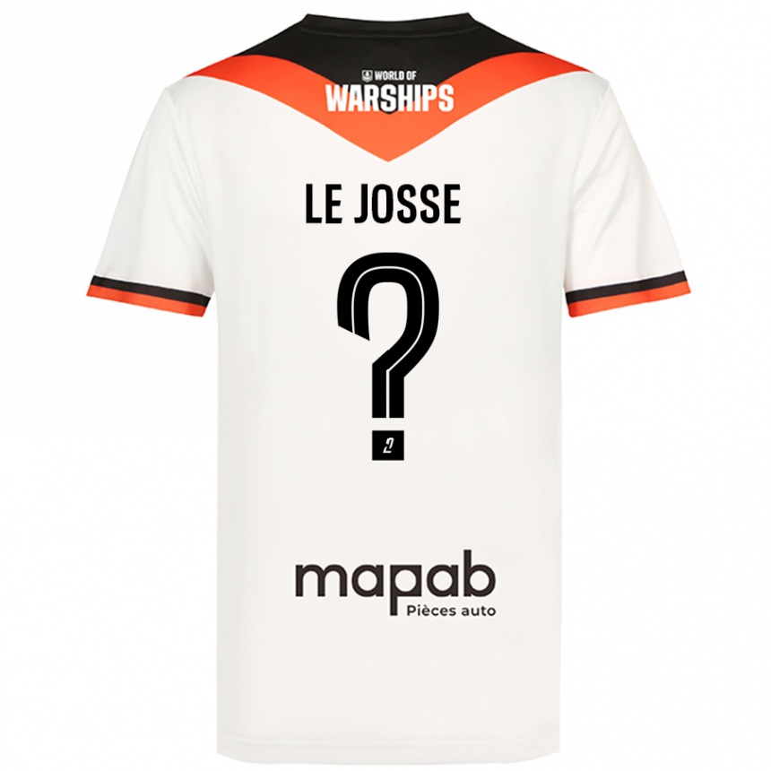 Kids Football Ewen Le Josse #0 White Away Jersey 2024/25 T-Shirt Nz