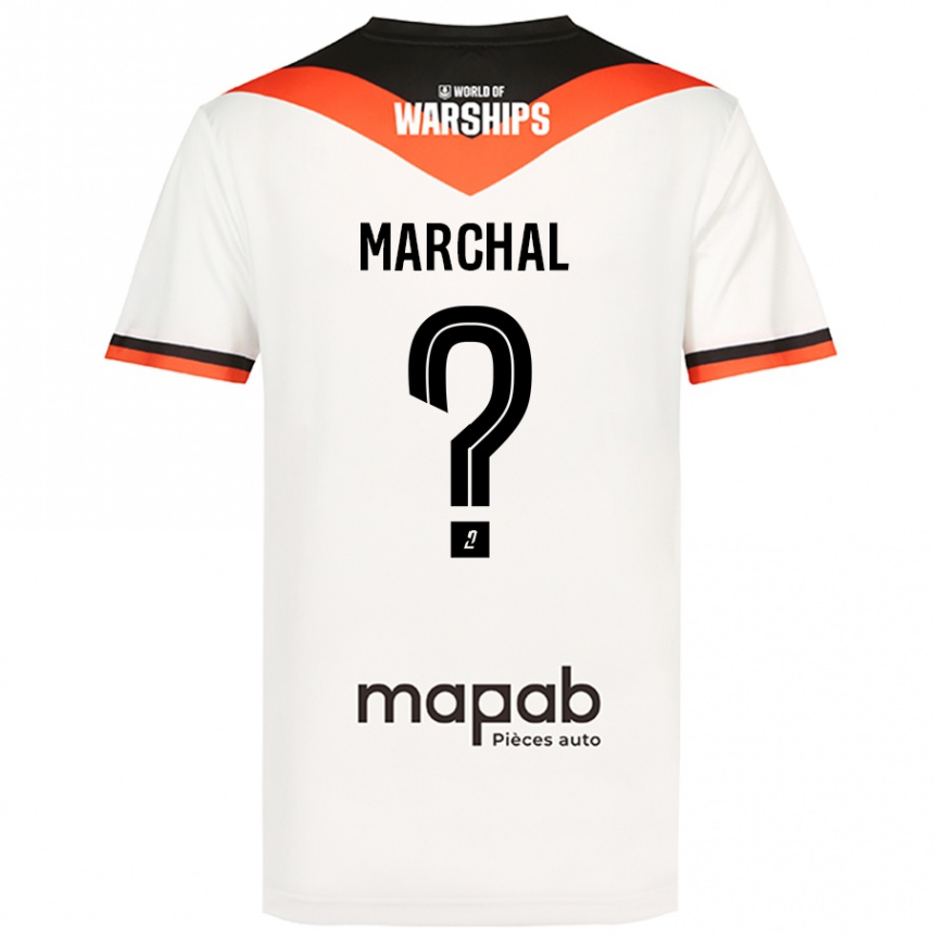 Kids Football Noam Marchal #0 White Away Jersey 2024/25 T-Shirt Nz