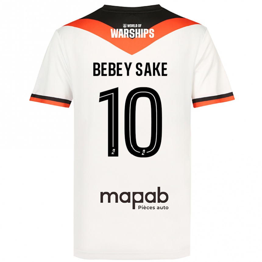 Kids Football Mattéo Bebey Sake #10 White Away Jersey 2024/25 T-Shirt Nz