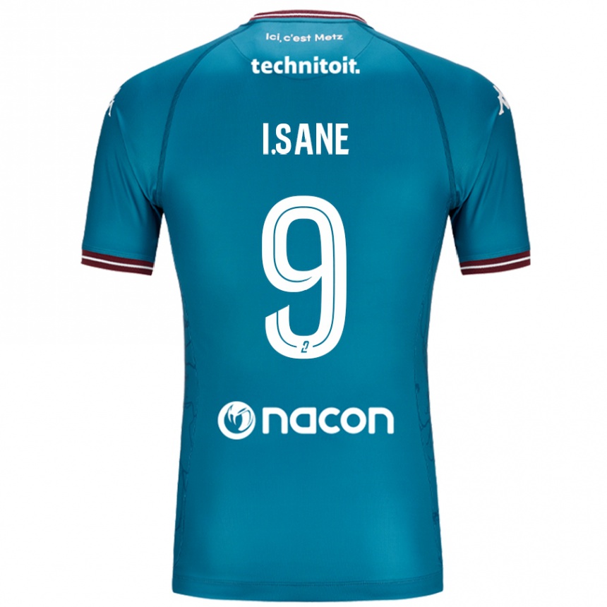 Kids Football Ibou Sané #9 Bleu Petrole Away Jersey 2024/25 T-Shirt Nz