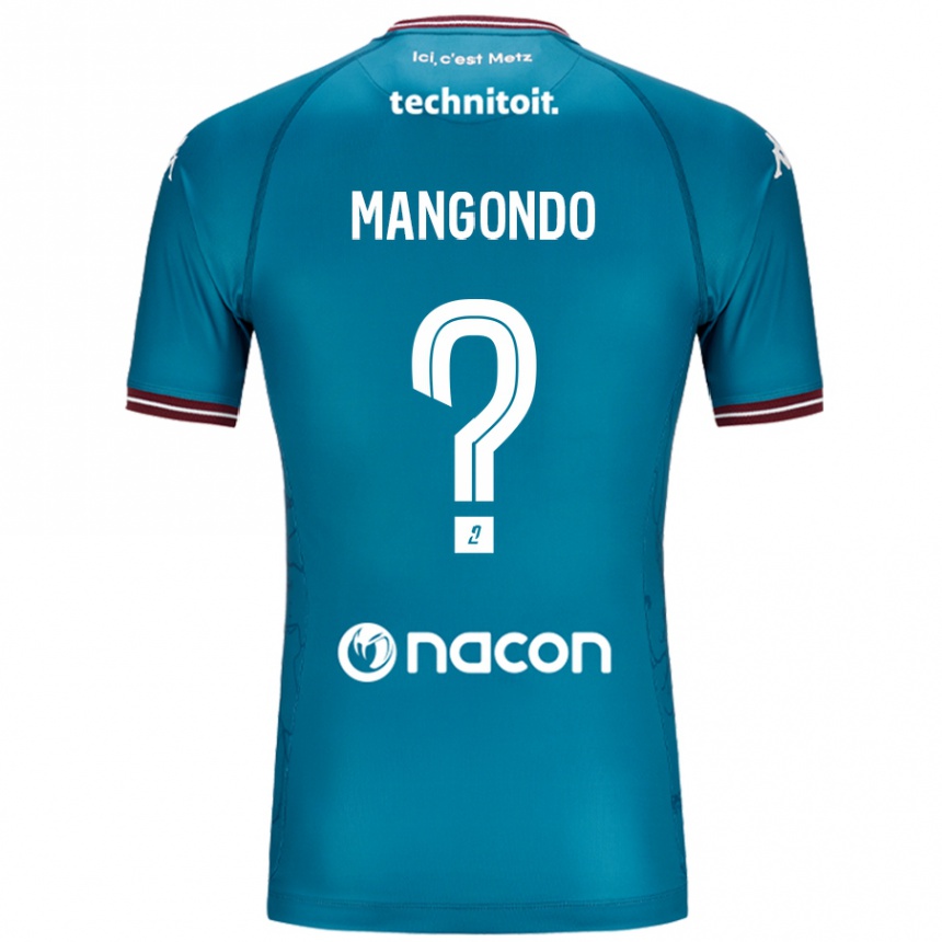 Kids Football Joseph Mangondo #0 Bleu Petrole Away Jersey 2024/25 T-Shirt Nz