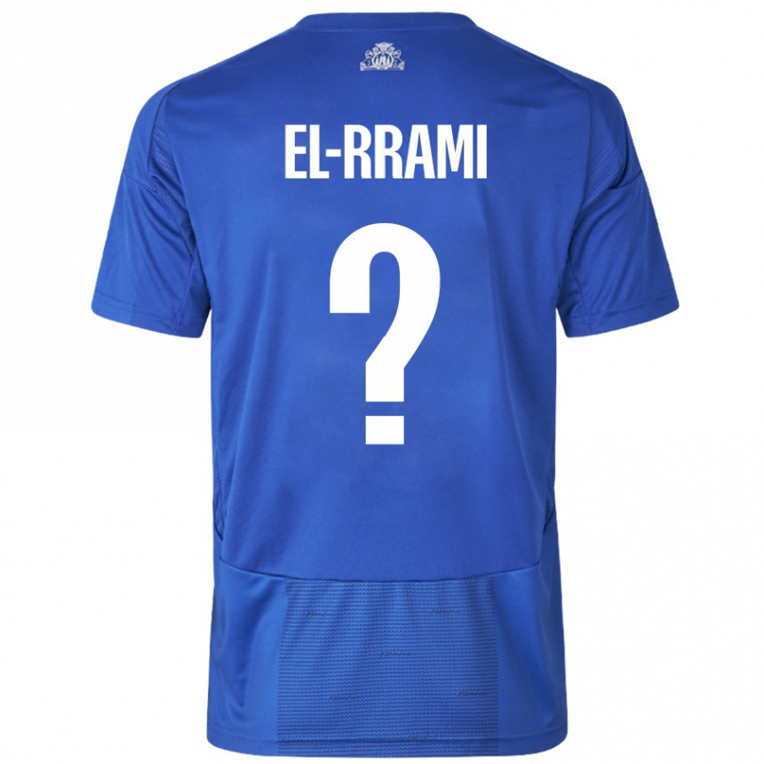 Kids Football Jamil El-Rrami #0 White Blue Away Jersey 2024/25 T-Shirt Nz