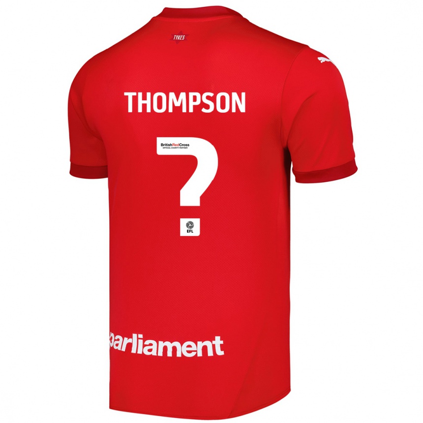 Men Football Will Thompson #0 Red Home Jersey 2024/25 T-Shirt Nz