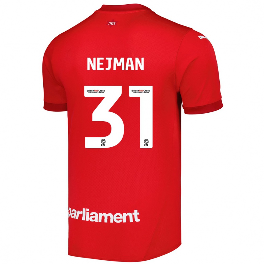 Men Football Harrison Nejman #31 Red Home Jersey 2024/25 T-Shirt Nz