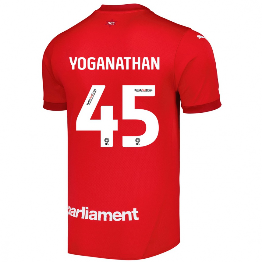 Men Football Vimal Yoganathan #45 Red Home Jersey 2024/25 T-Shirt Nz