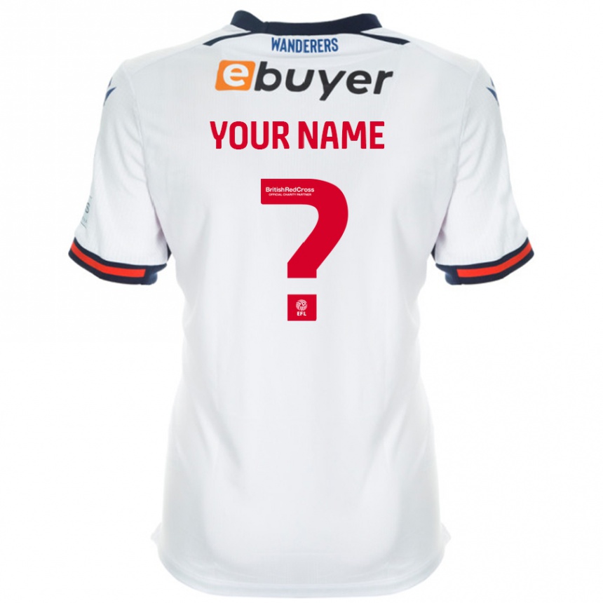 Men Football Your Name #0 White Home Jersey 2024/25 T-Shirt Nz