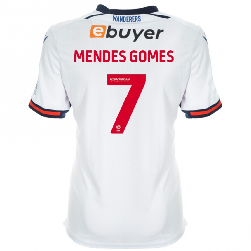 Men Football Carlos Mendes #7 White Home Jersey 2024/25 T-Shirt Nz