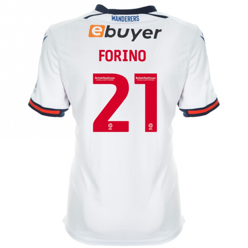 Men Football Chris Forino #21 White Home Jersey 2024/25 T-Shirt Nz