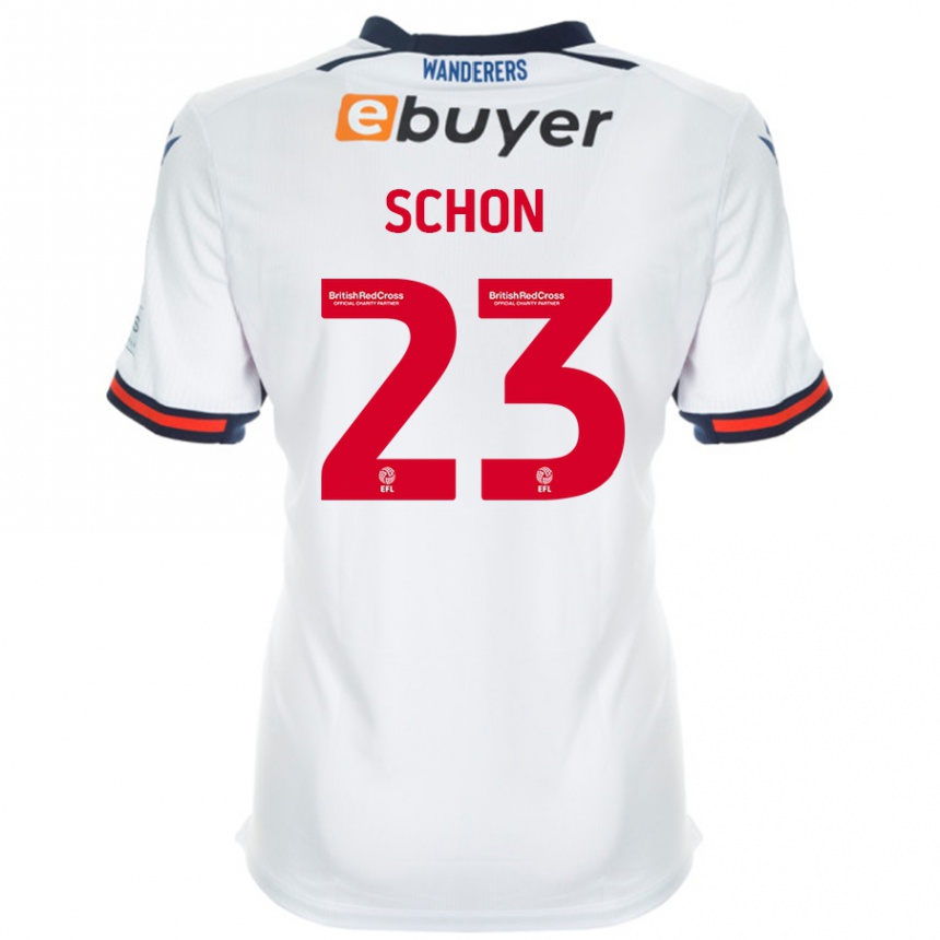 Men Football Szabolcs Schön #23 White Home Jersey 2024/25 T-Shirt Nz