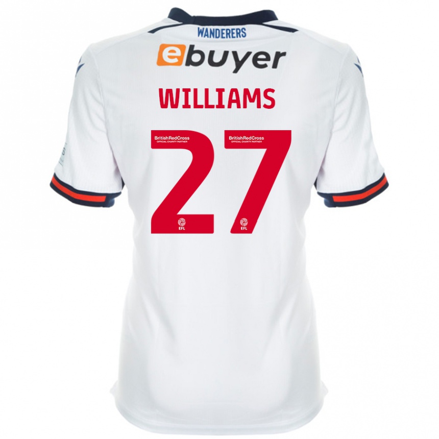 Men Football Randell Williams #27 White Home Jersey 2024/25 T-Shirt Nz