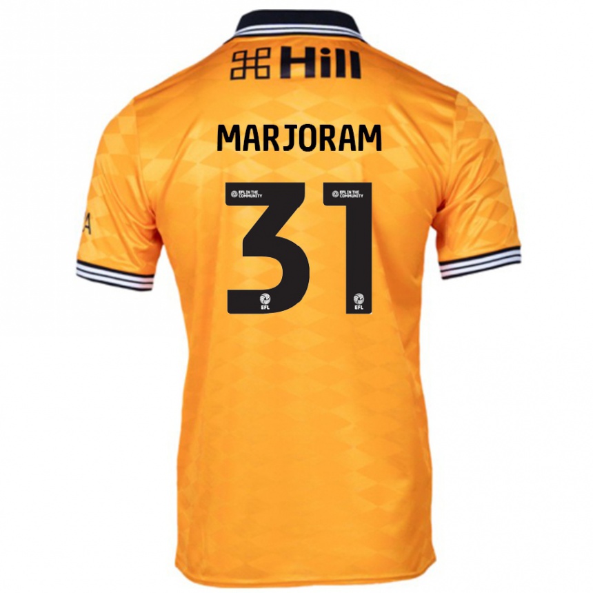 Men Football Sophie Marjoram #31 Orange Home Jersey 2024/25 T-Shirt Nz