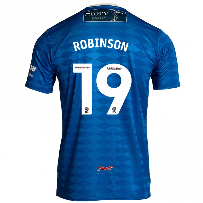 Men Football Jack Robinson #19 Blue Home Jersey 2024/25 T-Shirt Nz