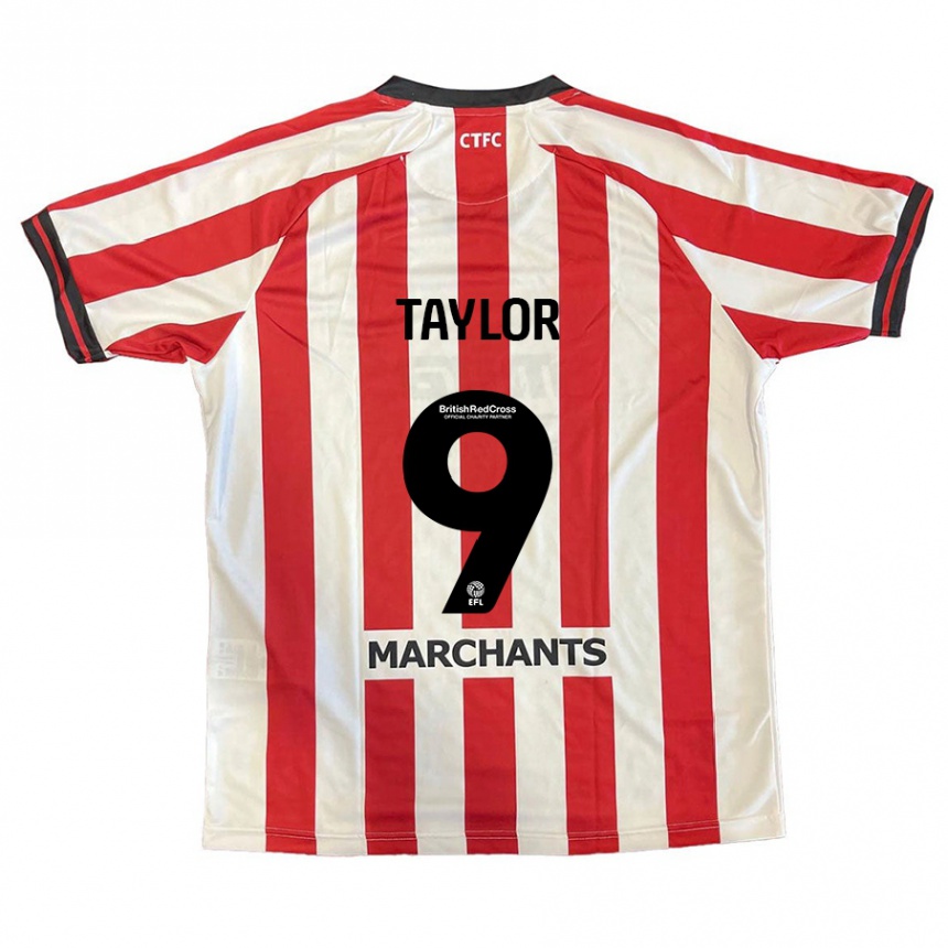 Men Football Matty Taylor #9 Red White Home Jersey 2024/25 T-Shirt Nz