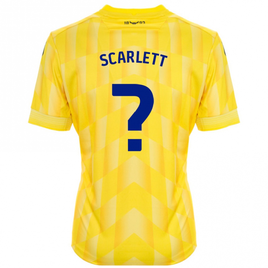 Men Football Dane Scarlett #0 Yellow Home Jersey 2024/25 T-Shirt Nz