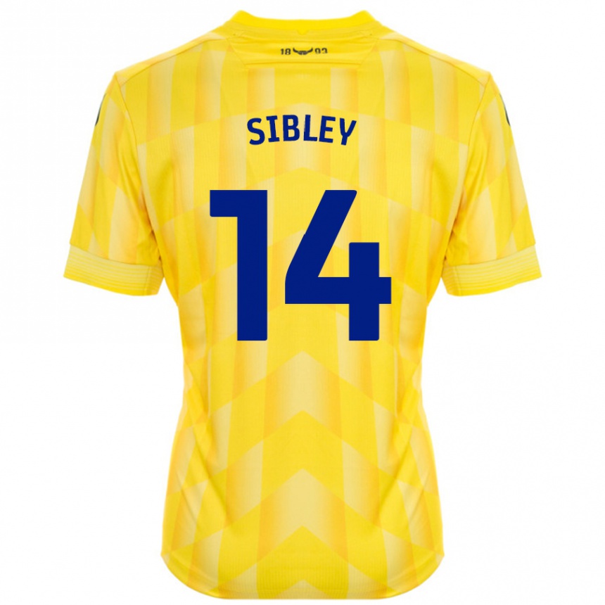 Men Football Louie Sibley #14 Yellow Home Jersey 2024/25 T-Shirt Nz