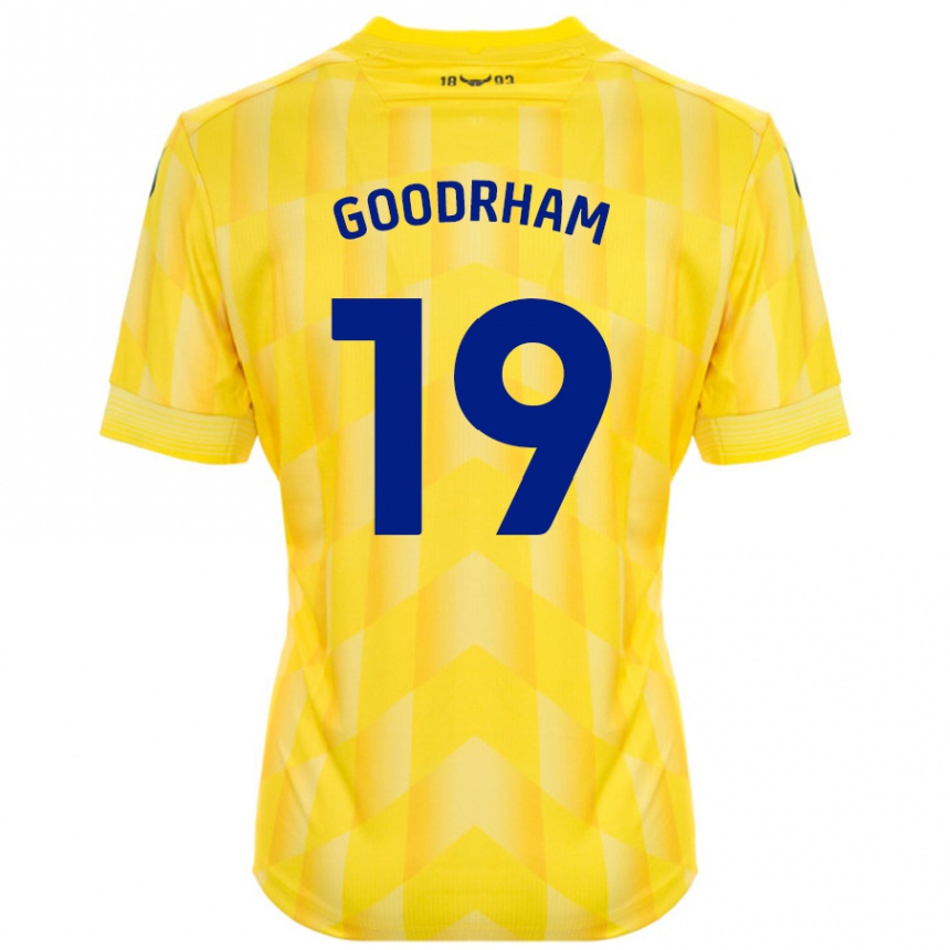 Men Football Tyler Goodrham #19 Yellow Home Jersey 2024/25 T-Shirt Nz