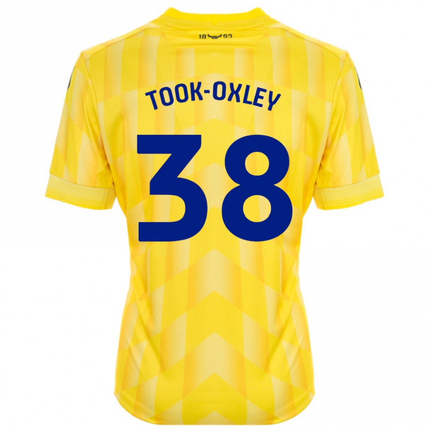 Men Football Zaide Took-Oxley #38 Yellow Home Jersey 2024/25 T-Shirt Nz