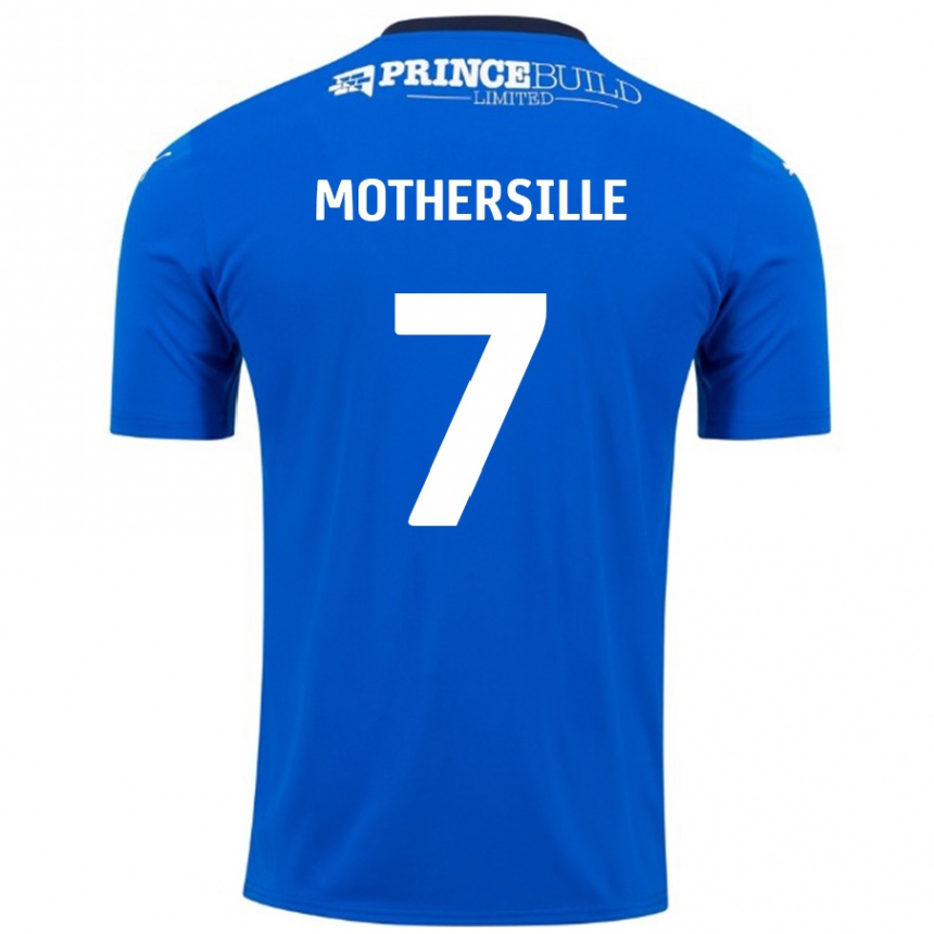 Men Football Malik Mothersille #7 Blue White Home Jersey 2024/25 T-Shirt Nz