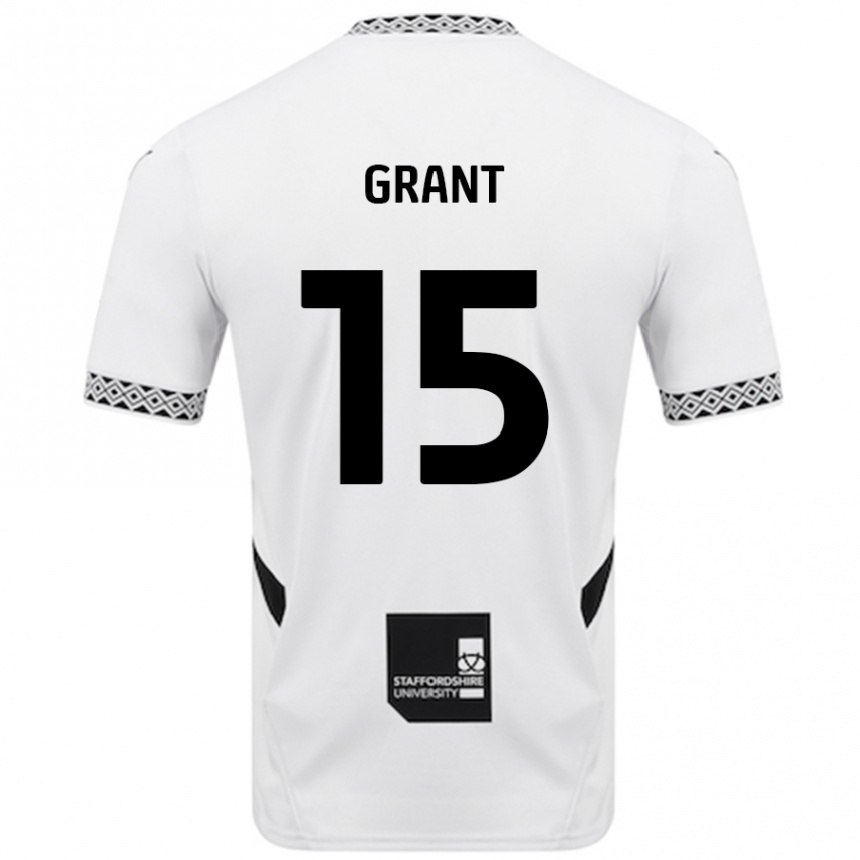 Men Football Conor Grant #15 White Home Jersey 2024/25 T-Shirt Nz