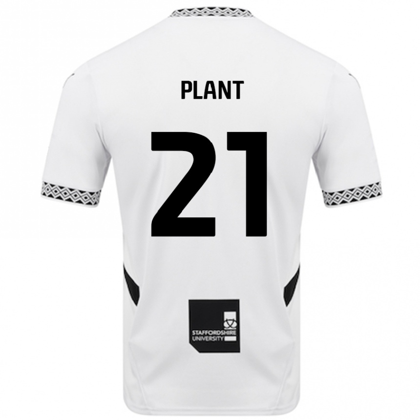 Men Football James Plant #21 White Home Jersey 2024/25 T-Shirt Nz