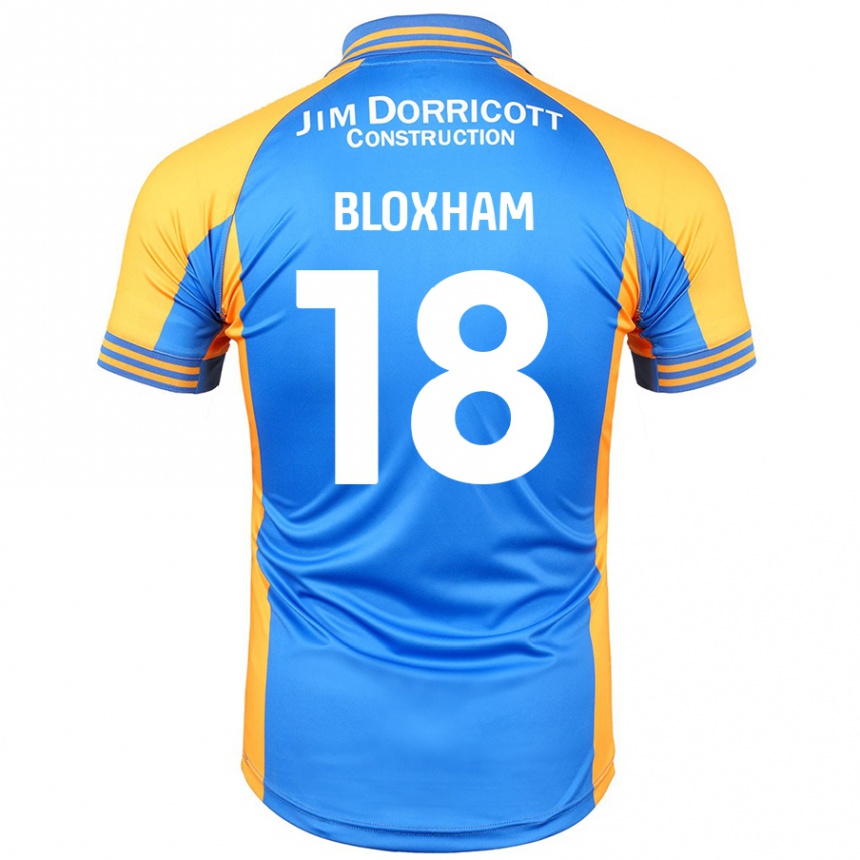 Men Football Tom Bloxham #18 Blue Amber Home Jersey 2024/25 T-Shirt Nz