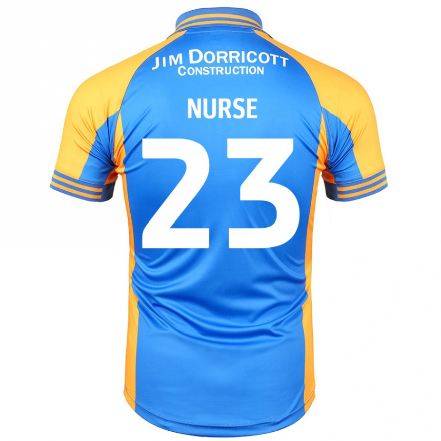 Men Football George Nurse #23 Blue Amber Home Jersey 2024/25 T-Shirt Nz