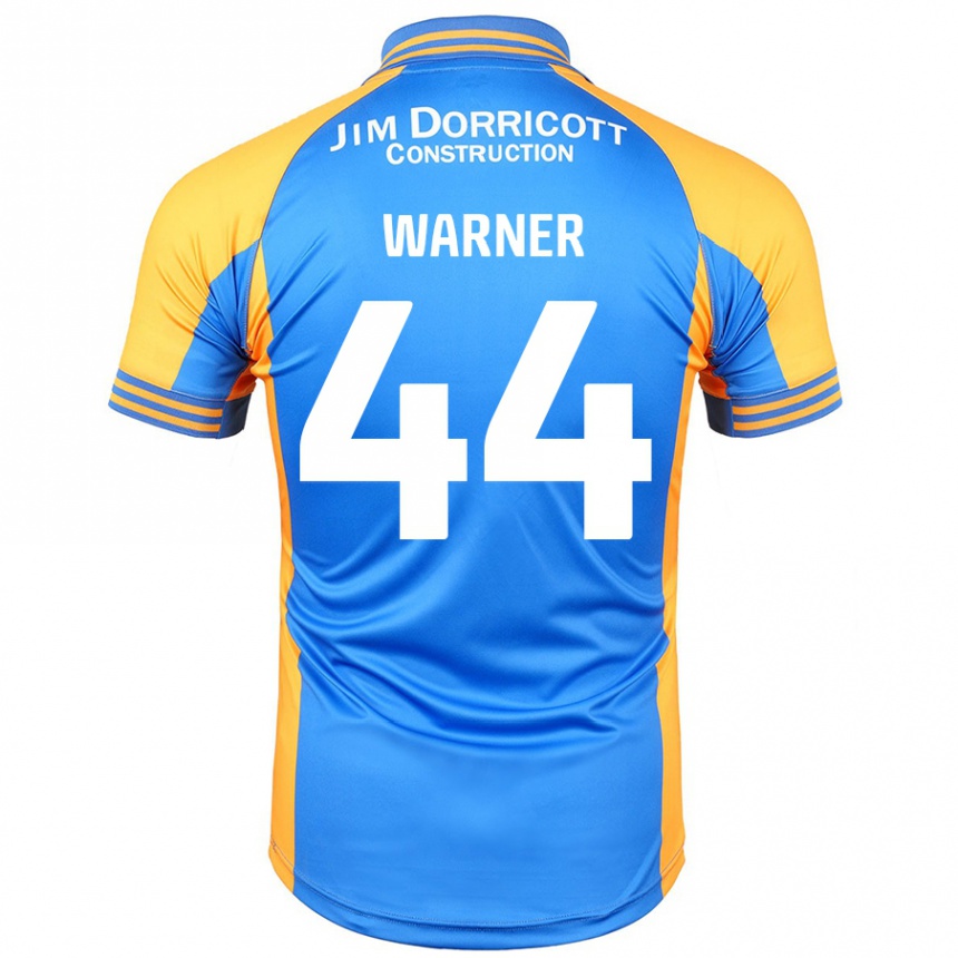 Men Football James Warner #44 Blue Amber Home Jersey 2024/25 T-Shirt Nz