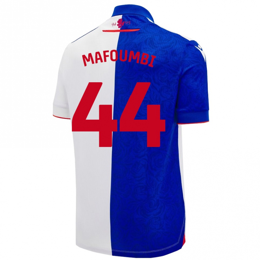 Men Football Exaucé Mafoumbi #44 Sky Blue White Home Jersey 2024/25 T-Shirt Nz