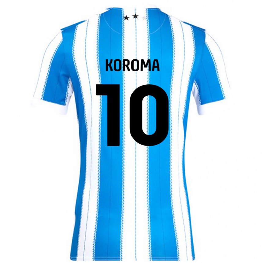 Men Football Josh Koroma #10 Blue White Home Jersey 2024/25 T-Shirt Nz