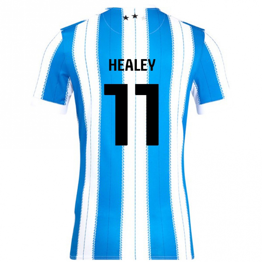 Men Football Rhys Healey #11 Blue White Home Jersey 2024/25 T-Shirt Nz