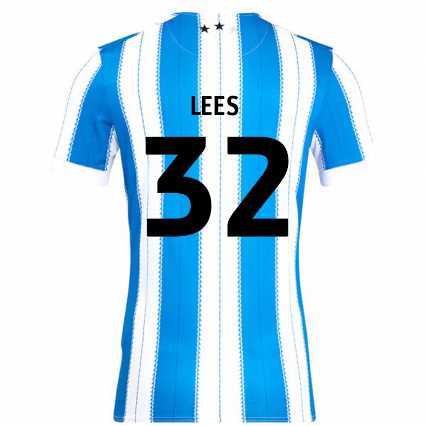 Men Football Tom Lees #32 Blue White Home Jersey 2024/25 T-Shirt Nz