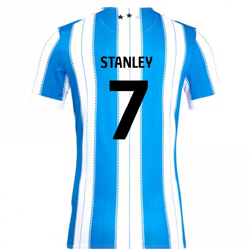 Men Football Katie Stanley #7 Blue White Home Jersey 2024/25 T-Shirt Nz