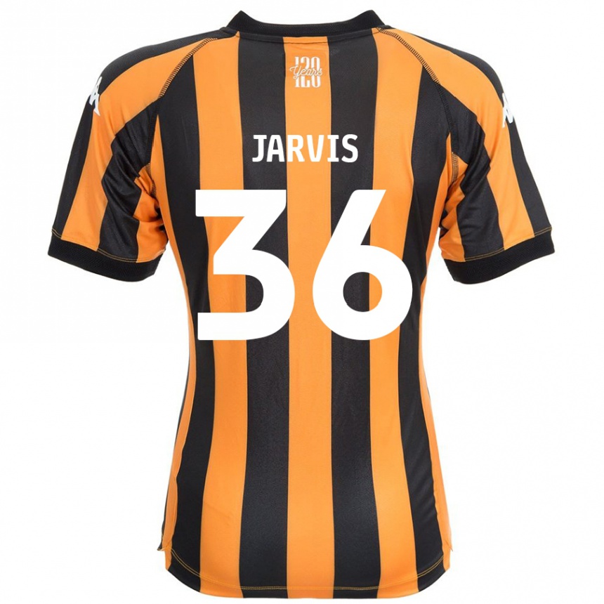 Men Football Will Jarvis #36 Black Amber Home Jersey 2024/25 T-Shirt Nz