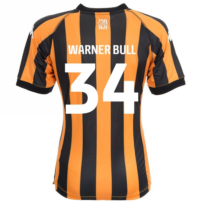 Men Football Lucy Warner-Bull #34 Black Amber Home Jersey 2024/25 T-Shirt Nz