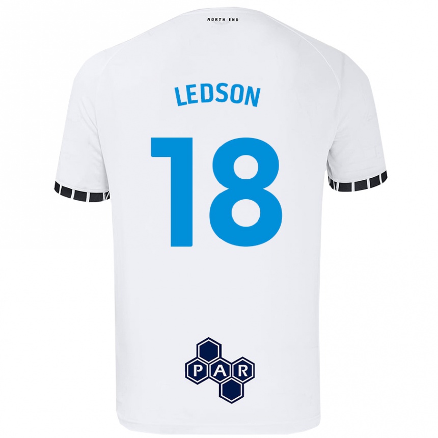 Men Football Ryan Ledson #18 White Home Jersey 2024/25 T-Shirt Nz