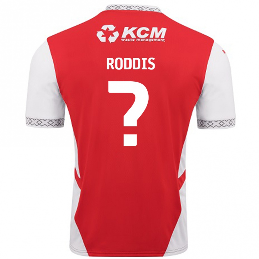 Men Football Harry Roddis #0 Red White Home Jersey 2024/25 T-Shirt Nz