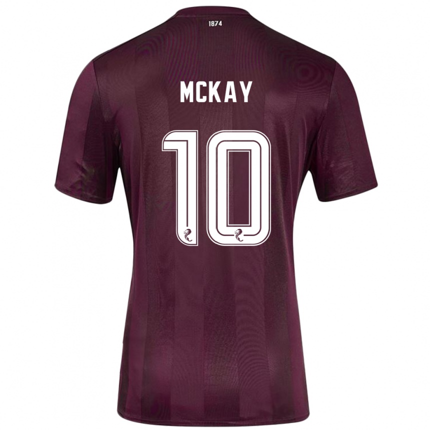 Men Football Barrie Mckay #10 Burgundy Home Jersey 2024/25 T-Shirt Nz